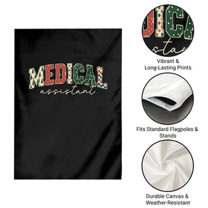Christmas Medical Assistant Garden Flag MA Nurse Grad Gift TS10 Print Your Wear