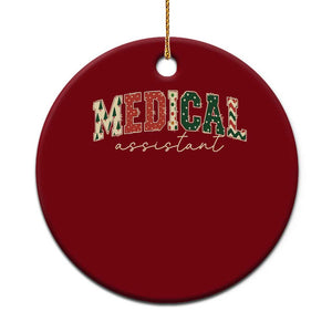 Christmas Medical Assistant Ceramic Ornament MA Nurse Grad Gift TS10 1pc Red Print Your Wear