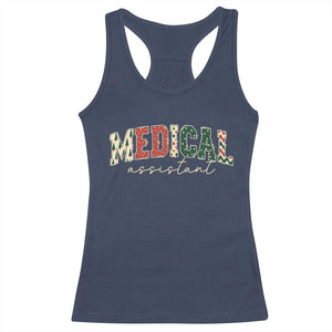 Christmas Medical Assistant Racerback Tank Top MA Nurse Grad Gift TS10 Navy Print Your Wear