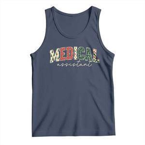 Christmas Medical Assistant Tank Top MA Nurse Grad Gift TS10 Navy Print Your Wear