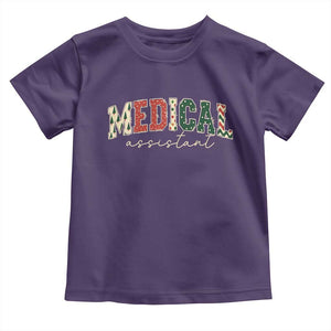 Christmas Medical Assistant Toddler T Shirt MA Nurse Grad Gift TS10 Purple Print Your Wear