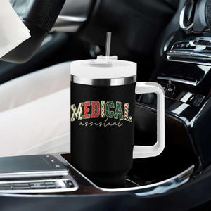 Christmas Medical Assistant Tumbler With Handle MA Nurse Grad Gift - Print Your Wear