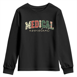 Christmas Medical Assistant Youth Sweatshirt MA Nurse Grad Gift - Print Your Wear