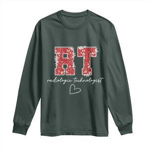 Christmas Radiology Long Sleeve Shirt RT Xray Rad Tech Gift TS10 Dark Forest Green Print Your Wear