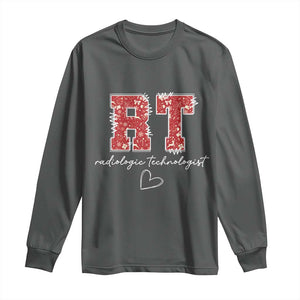 Christmas Radiology Long Sleeve Shirt RT Xray Rad Tech Gift TS10 Dark Heather Print Your Wear