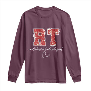 Christmas Radiology Long Sleeve Shirt RT Xray Rad Tech Gift TS10 Maroon Print Your Wear