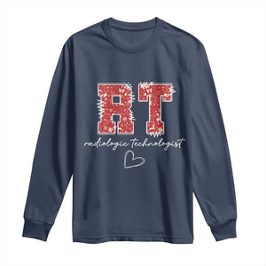 Christmas Radiology Long Sleeve Shirt RT Xray Rad Tech Gift TS10 Navy Print Your Wear