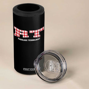 Christmas Radiology Technologist 4 in 1 Can Cooler Tumbler Buffalo Plaid RT Rad Tech Gift TS10 Print Your Wear
