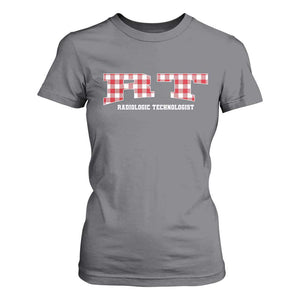 Christmas Radiology Technologist T Shirt For Women Buffalo Plaid RT Rad Tech Gift TS10 Charcoal Print Your Wear