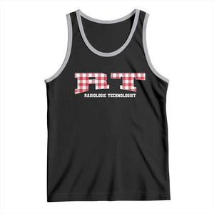 Christmas Radiology Technologist Tank Top Buffalo Plaid RT Rad Tech Gift TS10 Black Athletic Heather Print Your Wear