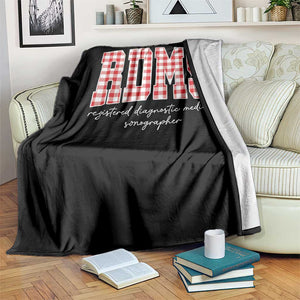 Christmas RDMS Throw Blanket Buffalo Plaid Sonographer Ultrasound Tech Gift TS10 Print Your Wear
