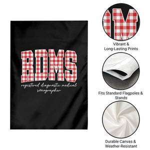 Christmas RDMS Garden Flag Buffalo Plaid Sonographer Ultrasound Tech Gift TS10 Print Your Wear