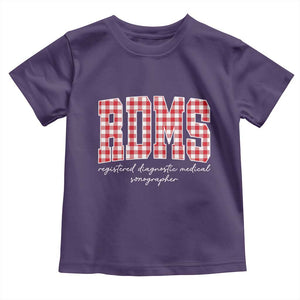 Christmas RDMS Toddler T Shirt Buffalo Plaid Sonographer Ultrasound Tech Gift TS10 Purple Print Your Wear