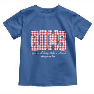 Christmas RDMS Toddler T Shirt Buffalo Plaid Sonographer Ultrasound Tech Gift TS10 Royal Blue Print Your Wear