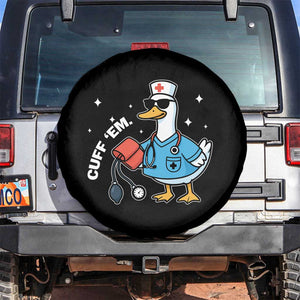 Goose Nurse Spare Tire Cover Cuff Em Cute Nursing Graduation Gift TS10 No hole Black Print Your Wear