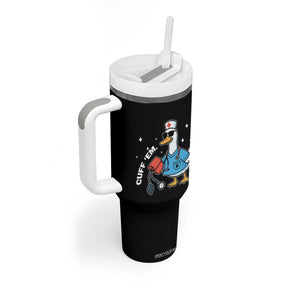 Goose Nurse Tumbler With Handle Cuff Em Cute Nursing Graduation Gift TS10 Print Your Wear