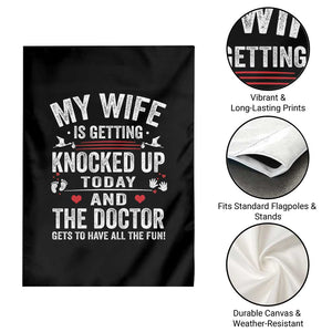 IVF Dad Garden Flag Wife Knocked Up For Embryo Transfer Day TS10 Print Your Wear