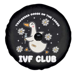 Funny IVF Spare Tire Cover Triggered Goose On The Loose Infertility Support Gift TS10 Print Your Wear