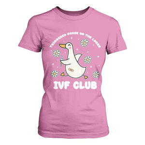 Funny IVF T Shirt For Women Triggered Goose On The Loose Infertility Support Gift TS10 Azalea Print Your Wear
