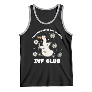 Funny IVF Tank Top Triggered Goose On The Loose Infertility Support Gift TS10 Black Athletic Heather Print Your Wear