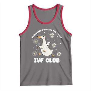 Funny IVF Tank Top Triggered Goose On The Loose Infertility Support Gift TS10 Deep Heather Red Print Your Wear