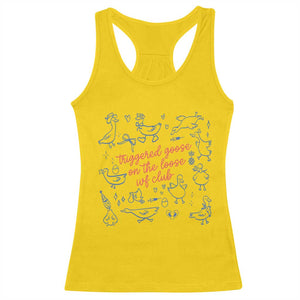 Funny IVF Racerback Tank Top Triggered Goose On The Loose Infertility Support TS10 Daisy Print Your Wear