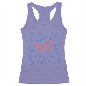 Funny IVF Racerback Tank Top Triggered Goose On The Loose Infertility Support TS10 Violet Print Your Wear