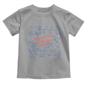 Funny IVF Toddler T Shirt Triggered Goose On The Loose Infertility Support TS10 Sport Gray Print Your Wear