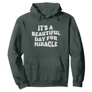 IVF Miracle Hoodie Transfer Day Infertility Support Gift TS10 Dark Forest Green Print Your Wear