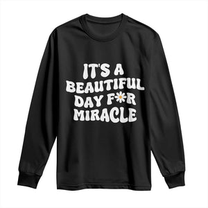 IVF Miracle Long Sleeve Shirt Transfer Day Infertility Support Gift TS10 Black Print Your Wear