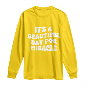 IVF Miracle Long Sleeve Shirt Transfer Day Infertility Support Gift TS10 Daisy Print Your Wear