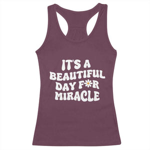 IVF Miracle Racerback Tank Top Transfer Day Infertility Support Gift TS10 Maroon Print Your Wear