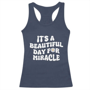 IVF Miracle Racerback Tank Top Transfer Day Infertility Support Gift TS10 Navy Print Your Wear
