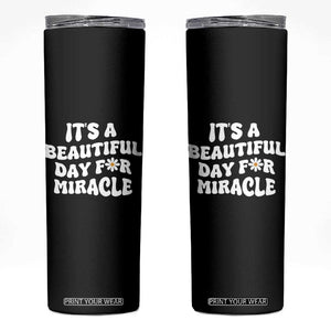 IVF Miracle Skinny Tumbler Transfer Day Infertility Support Gift TS10 Black Print Your Wear
