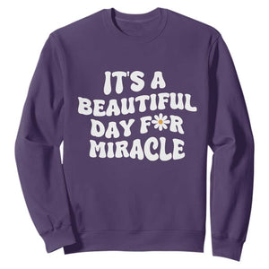 IVF Miracle Sweatshirt Transfer Day Infertility Support Gift TS10 Purple Print Your Wear