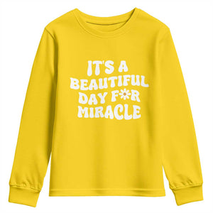 IVF Miracle Youth Sweatshirt Transfer Day Infertility Support Gift TS10 Daisy Print Your Wear