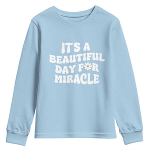 IVF Miracle Youth Sweatshirt Transfer Day Infertility Support Gift TS10 Light Blue Print Your Wear