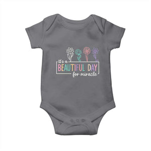 Its a Beautiful Day For IVF Miracle Baby Onesie Transfer Day Infertility Support Gift TS10 Charcoal Print Your Wear