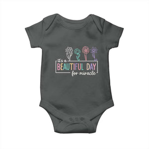Its a Beautiful Day For IVF Miracle Baby Onesie Transfer Day Infertility Support Gift TS10 Dark Heather Print Your Wear