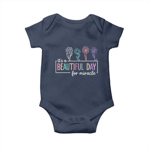 Its a Beautiful Day For IVF Miracle Baby Onesie Transfer Day Infertility Support Gift TS10 Navy Print Your Wear