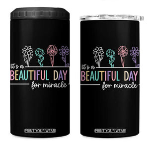 Its a Beautiful Day For IVF Miracle 4 in 1 Can Cooler Tumbler Transfer Day Infertility Support Gift TS10 One Size: 16 oz Black Print Your Wear