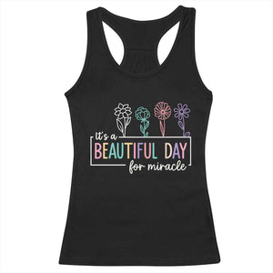 Its a Beautiful Day For IVF Miracle Racerback Tank Top Transfer Day Infertility Support Gift TS10 Black Print Your Wear