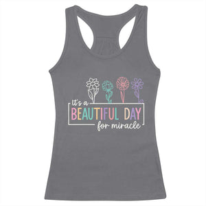 Its a Beautiful Day For IVF Miracle Racerback Tank Top Transfer Day Infertility Support Gift TS10 Charcoal Print Your Wear