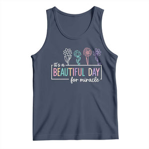 Its a Beautiful Day For IVF Miracle Tank Top Transfer Day Infertility Support Gift TS10 Navy Print Your Wear