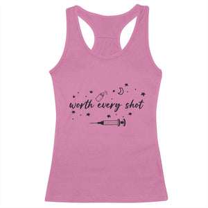 Worth Every Shot Racerback Tank Top IVF Baby Pregnancy Announcement TS10 Azalea Print Your Wear