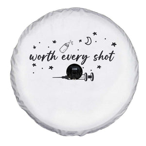 Worth Every Shot Spare Tire Cover IVF Baby Pregnancy Announcement TS10 Print Your Wear