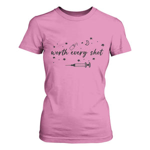 Worth Every Shot T Shirt For Women IVF Baby Pregnancy Announcement TS10 Azalea Print Your Wear