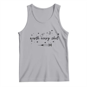 Worth Every Shot Tank Top IVF Baby Pregnancy Announcement TS10 Athletic Heather Print Your Wear