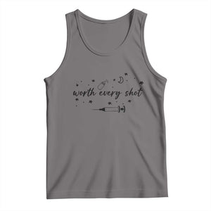 Worth Every Shot Tank Top IVF Baby Pregnancy Announcement TS10 Deep Heather Print Your Wear