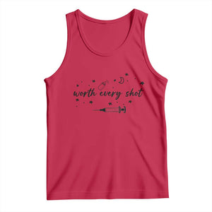 Worth Every Shot Tank Top IVF Baby Pregnancy Announcement TS10 Red Print Your Wear